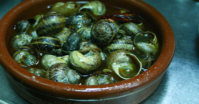 Caracoles, un plato tradicional